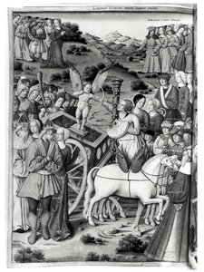 The Triumph of Love, from Les Triomphes by Petrarch (1304-74) 1503 by French School